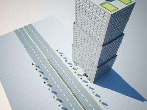 low poly building 3D-Modell