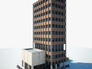 low poly building 3D Model
