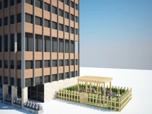 low poly building 3D Model
