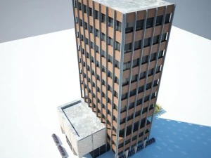 low poly building 3D Model