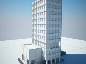 low poly building 3D Model
