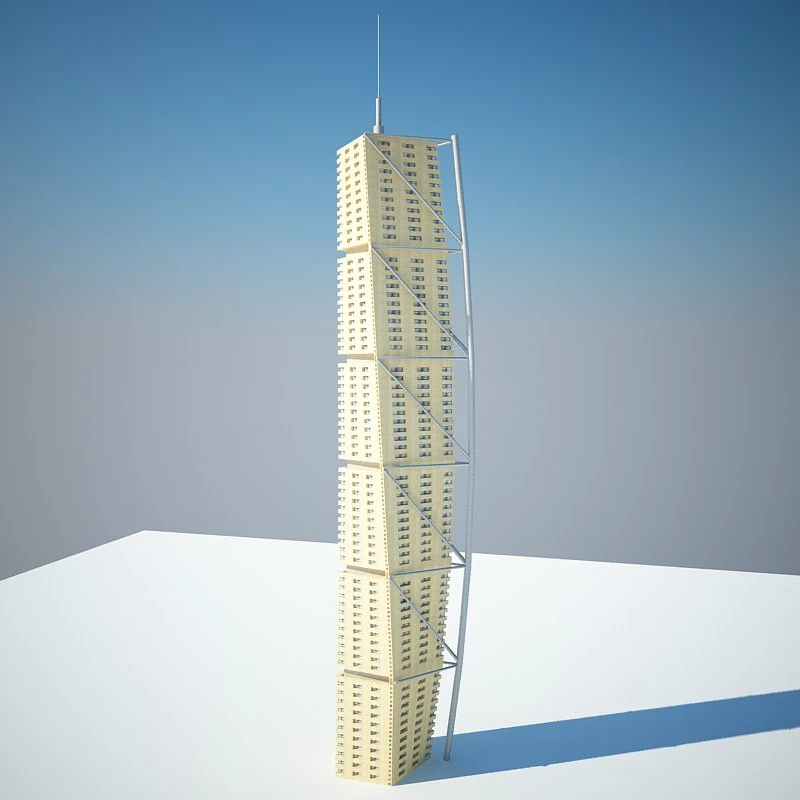 low poly building 3D Model .c4d .max .obj .3ds .fbx .stl .blend 