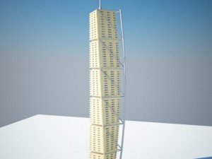 low poly building 3D Model