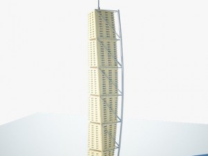 low poly building 3D 模型
