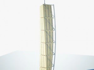 low poly building 3D Model