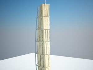 low poly building 3D 模型