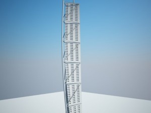 low poly building 3D 模型