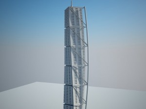 low poly building 3D 模型