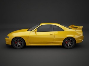 nissan gtr r33 3D मॉडल