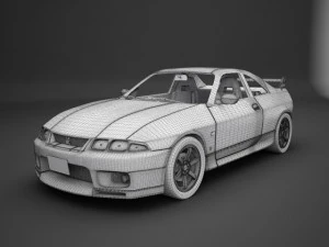 nissan gtr r33 3D Model