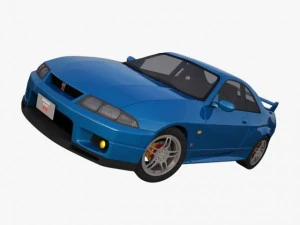 nissan gtr r33 Modelo 3D