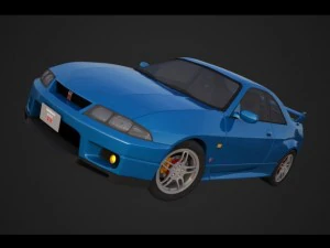 nissan gtr r33 Modelo 3D