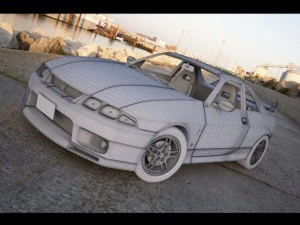 nissan gtr r33 Modelo 3D