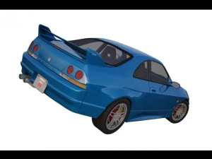 nissan gtr r33 Modelo 3D