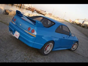 nissan gtr r33 Modelo 3D