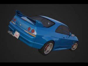 nissan gtr r33 Modelo 3D