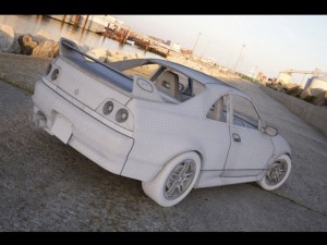 nissan gtr r33 3D Model