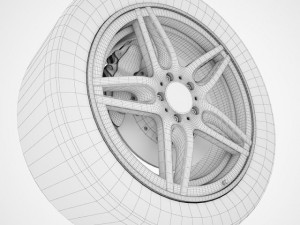 car sport wheel 3D Model