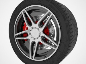 car sport wheel 3D Model