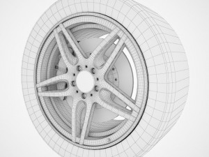 car sport wheel 3D Model