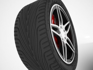 car sport wheel 3D Model