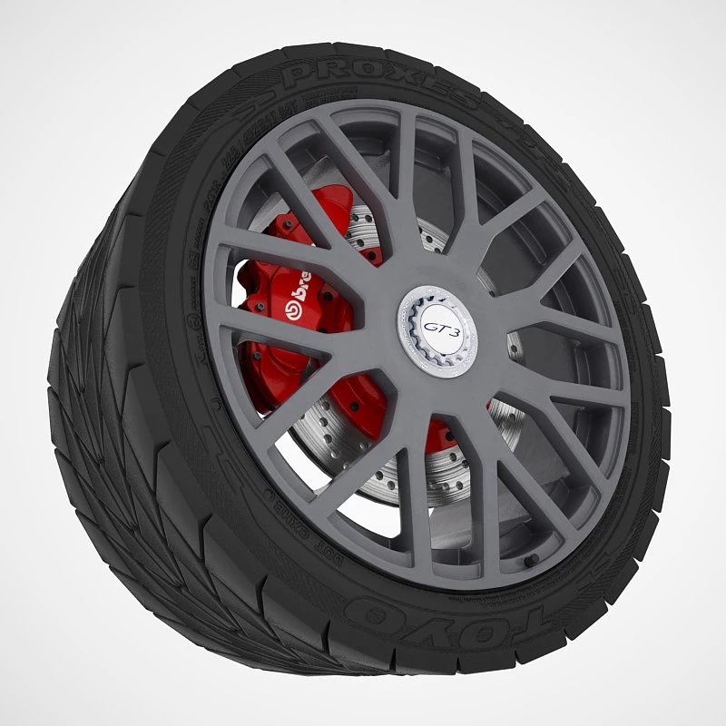 gt3 wheel 3D Model .c4d .max .obj .3ds .fbx .stl .blend 