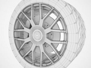 gt3 wheel Model 3D