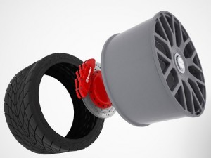 gt3 wheel Model 3D