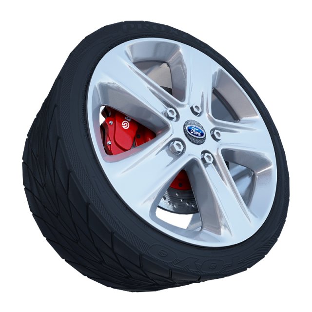 car sport wheel 3D Model .c4d .max .obj .3ds .fbx .stl .blend 
