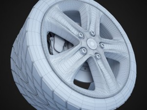 car sport wheel 3D Model