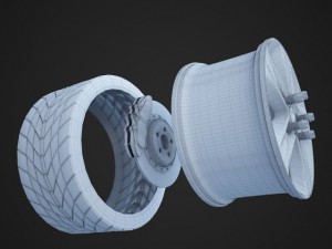 car sport wheel 3D Model