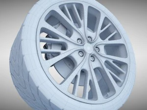 bugatti veyron wheel 3D Model