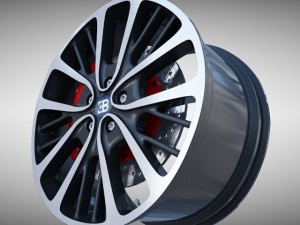 bugatti veyron wheel Modello 3D