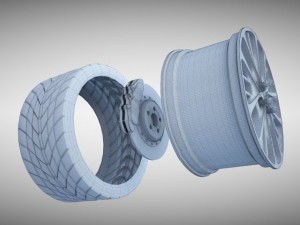 bugatti veyron wheel Modello 3D