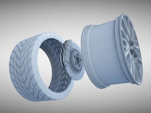 bugatti veyron wheel 3D Model