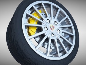 porsche panamera wheel 3D Model