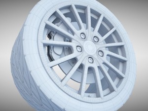 porsche panamera wheel Modelo 3D