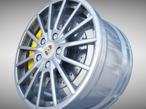 porsche panamera wheel Modelo 3D