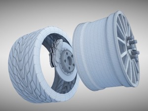 porsche panamera wheel Modelo 3D