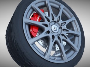 lexus f sport wheel Modello 3D