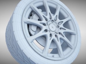 lexus f sport wheel 3D Model