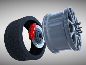 lexus f sport wheel 3D Model