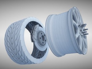 lexus f sport wheel 3D Model