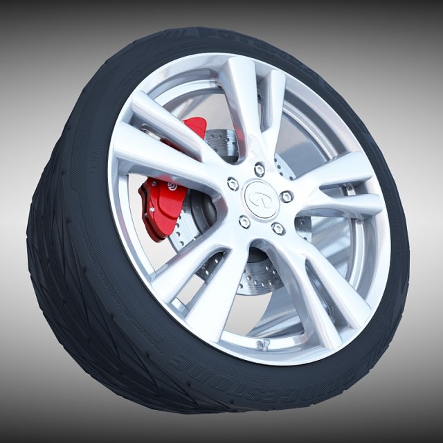 infiniti wheel Modelo 3D .c4d .max .obj .3ds .fbx .stl .blend 