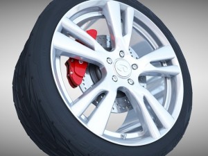 infiniti wheel Modello 3D
