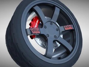 volante volk Modelo 3D