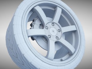 volk racing wheel Modello 3D