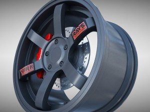 volk racing wheel Modello 3D
