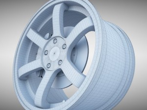 volk racing wheel Modello 3D