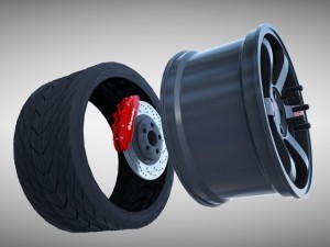 volk racing wheel Modello 3D